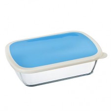 Противень для запекания SATOSHI прямоугольн., крышка, стекло, 23*17,5*6см 825-007