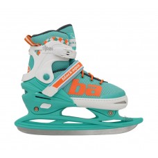 Коньки раздвижные 27-30р.BlackAqua AS-408 мятный-оранжевый