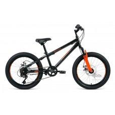 Велосипед 20"" ALTAIR MTB HT 2.0 disc рост 10,5"", 6 ск., чёрный/оранжевый