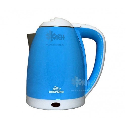 Чайник ДОБРЫНЯ DO-1243 голуб (1,8л.) двойна стенка