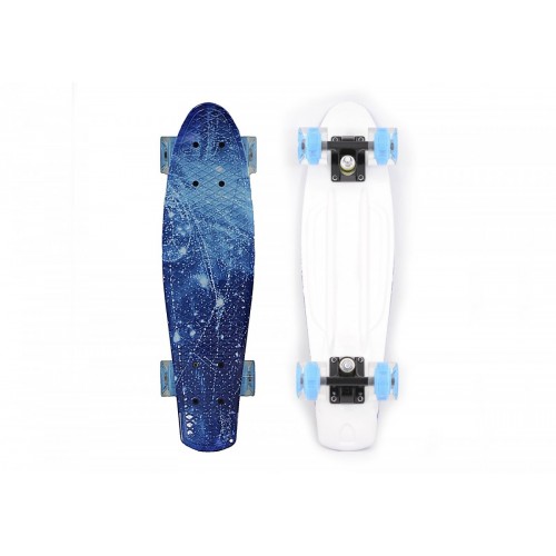 Пенниборд 56*14см. BlackAqua S0123 дека пластик, синий