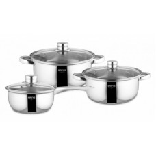 Набор посуды 6пр. Greys VKS-40-42 (1,3л+2,6л+5л)