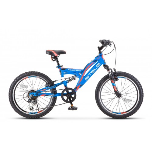 Велосипед 20"" STELS Mustang V20 двухподвес, рост 13"", 6ск., синий