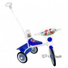 Велосипед 3-х кол. Малыш арт.09/3 род.ручка, спинка, кузовок, синий