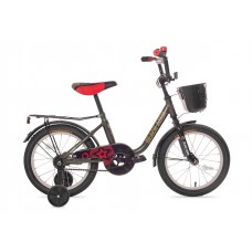 Велосипед 20"" Black Agua DK-2004 с корзинкой, хаки