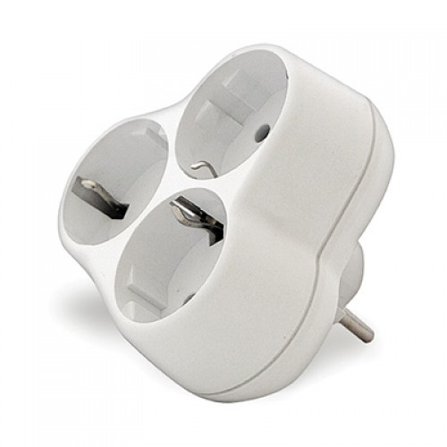 Разветвитель Универсал АК303 3 гнезда, 16A, с заземлением