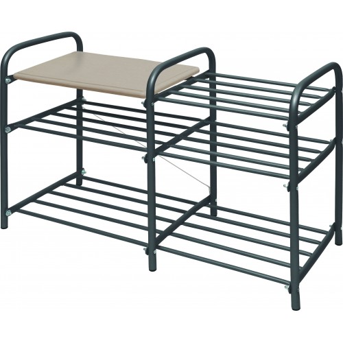 Этажерка для обуви Nika Люкс4 ЭТЛ4/Ч чёрный