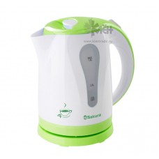 Чайник SAKURA SA-2326G (1,8л.) бел/зел