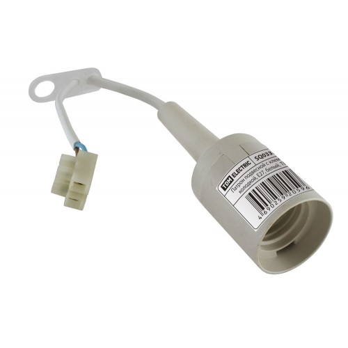 Патрон Е-27 (пластик подвесной с клем.колодкой) белый TDM SQ0335-0023