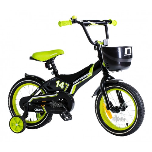 Велосипед 16"" NAMELESS Cross чёрный/зелёный