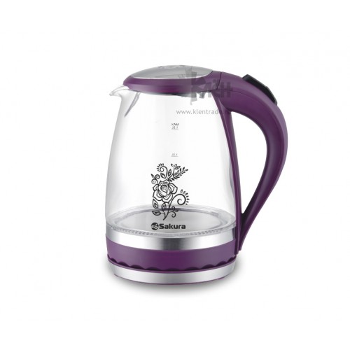 Чайник SAKURA SA-2712V(1,6л.) стекл.подсв