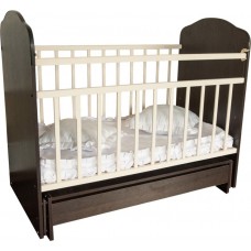 Кроватка детская Золушка-10 поперечн.маятник, шоколад/слон.кость 52107