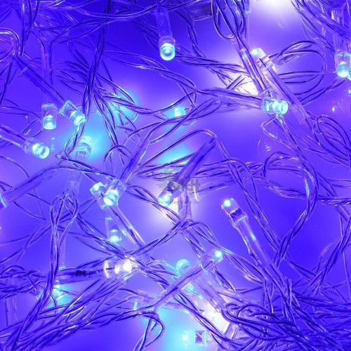 Гирлянда эл. Сноу Бум Вьюн 180LED 14м. 8реж. голубой, пост.свеч., пр.пр. 384-040