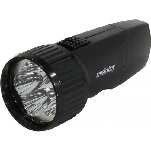 Фонарь ручной SMARTBUY аккум-ый 5LED прямая зарядка, чёрный (SBF-44-B)