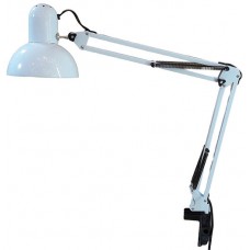 Светильник настольный Уютель UT-800B E27 60W, на струбцине, белый