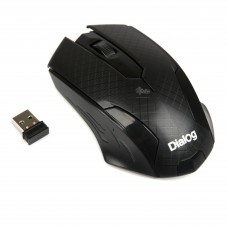 Мышь беспроводная DIALOG MROP-07U BLACK Pointer RF 2.4G Optical - 3 кнопки + ролик прокрутки