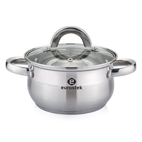 Кастрюля 4,5л. Eurostek ES-1053 подходит для индукции