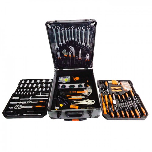 Набор инструментов Кузьмич 187 предметов в алюминиевом кейсе НИК-001/187 (1)