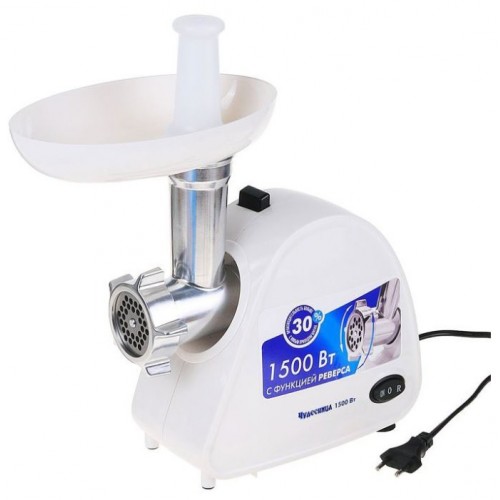 Мясорубка Чудесница ЭШМ 1500-23Р реверс, белый
