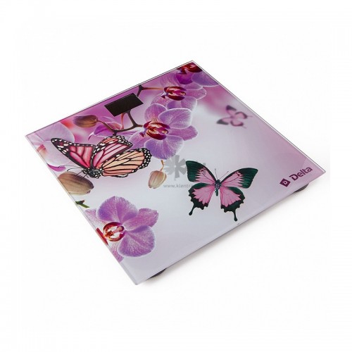 Весы напольны DELTA D-9235/1 Бабочки в цветах