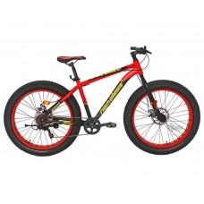 Велосипед 26"" NAMELESS J6800DF FatBike рост 18"", 7ск., покрышка 26""х4"", красный/жёлтый