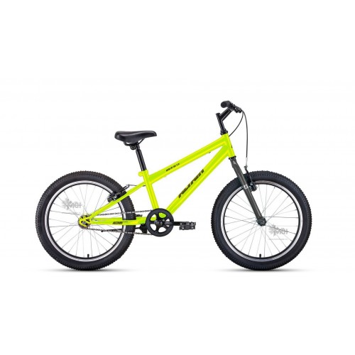 Велосипед 20"" ALTAIR MTB HT 1.0 рост 10,5"", 1ск., зелёный/серый