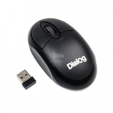 Мышь беспроводная DIALOG MROC-10U Comfort RF 2.4G Optical - 3 кнопки + ролик прокрутки, USB, черная