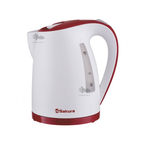 Чайник SAKURA SA-2346WR (1,7л) бел/красн