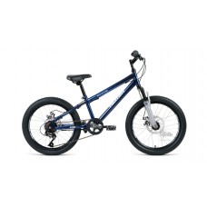Велосипед 20"" ALTAIR MTB HT 2.0 disc рост 10,5"", 6 ск., тёмно-синий/серебристый
