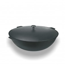 Казан чугунный 10л. Камская К101 алюм.крышка, 4 ушка