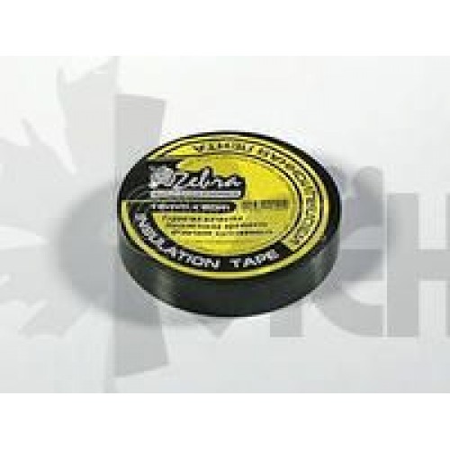 Изолента 15мм-20м чёрная ZEBRA