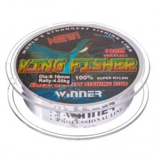 Леска нейлон 100м., 0.16мм.,серо-голубая 144-027