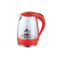 Чайник SAKURA SA-2710R(1,7л.) стекл.подсв