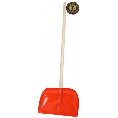 Лопата д/снега (скребок) с черенком 470*300 оранж
