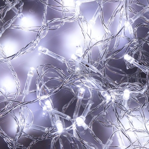 Гирлянда эл. Сноу Бум Вьюн 100LED 9м. белый мерцание прозр.провод 384-025