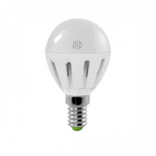 Лампа светодиодная ASD LED P45-7,5W- E14 4000K шар 2210