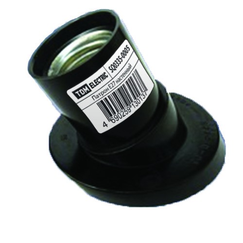 Патрон Е-27 (карболит настенный наклонный) TDM SQ0335-0005