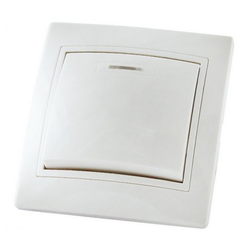 Выключатель 1кл С/У Таймыр белый с инд. TDM SQ1814-0004