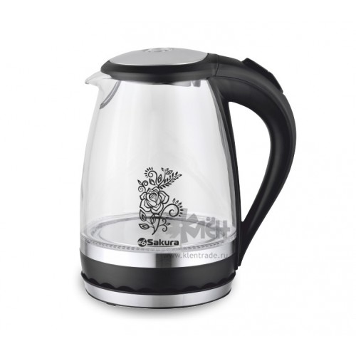 Чайник SAKURA SA-2712BK(1,6л.) стекл.подсв