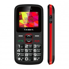 Телефон сотовый texet TM-B217 черный-красный
