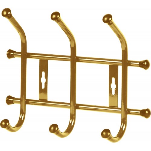 Вешалка настенная Nika 3 крючка ВН3/З золото