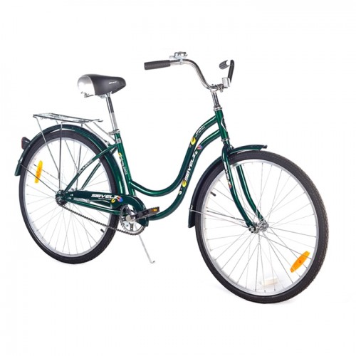 Велосипед 26" Сибирь 2603 низкая рама, зелёный