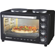 Жарочный шкаф SAKURA SA-7001HBK чёрн 35л 2конф