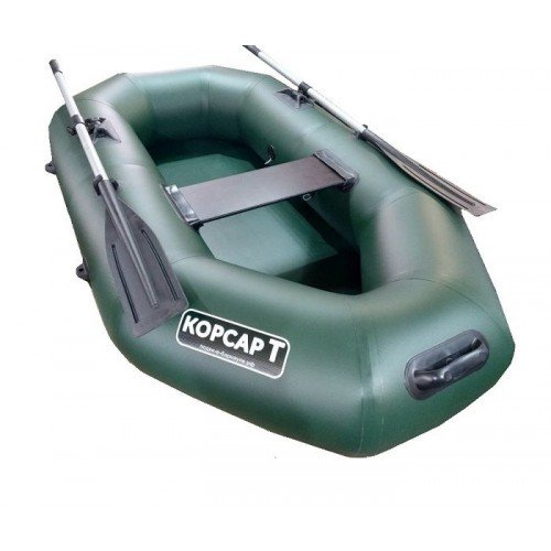 Лодка Корсар Т220 гребная (зеленая)