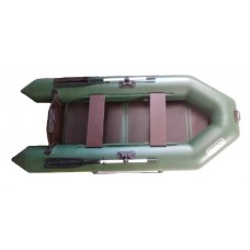 Лодка Грифон 280 моторная (зелёная)+слань-книжка