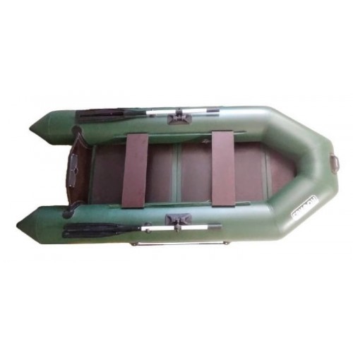 Лодка Грифон 300 моторная (зелёная)+слань-книжка